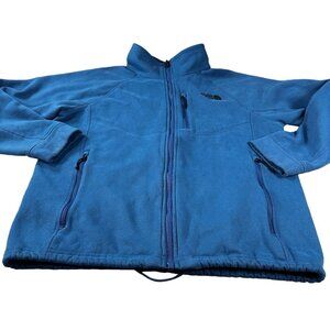 North Face Full Zip Fleece Jacket Mens Classic Half Dome Long Sleeve Vintage